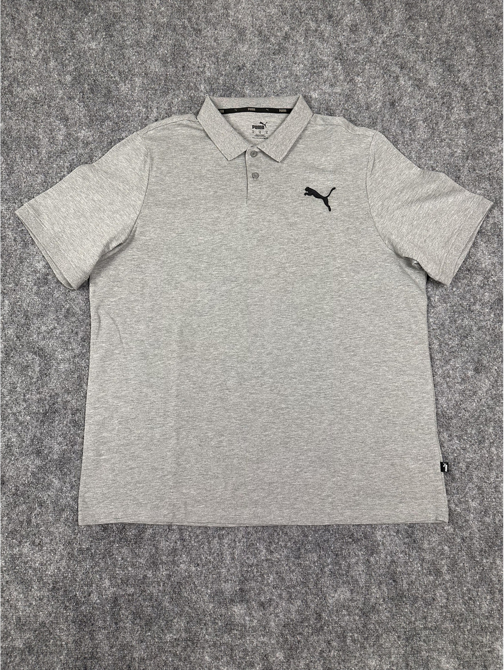 Puma Men's Grey Polo Shirt Size XL